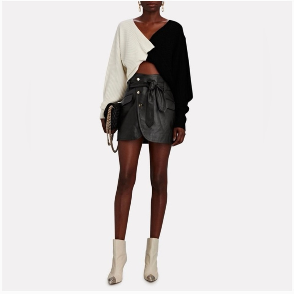 Marissa Webb Leather Mini Skirt